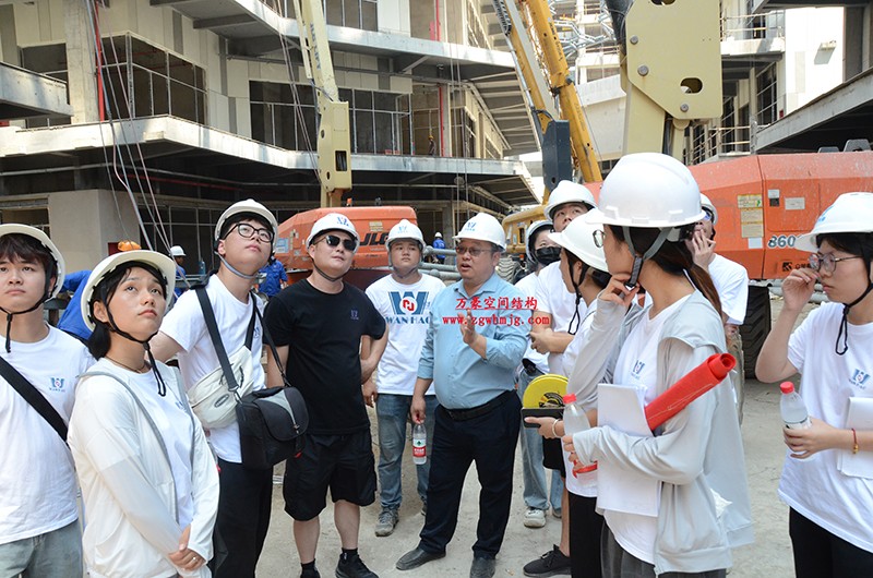 嘉兴长安里ETFE气枕钢膜结构顶棚工程现场学习观摩会 嘉兴长安里ETFE气枕钢膜结构顶棚工程现场学习观摩会