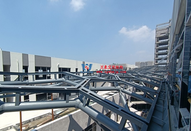 嘉兴长安里ETFE气枕钢膜结构顶棚工程现场学习观摩会 嘉兴长安里ETFE气枕钢膜结构顶棚工程现场学习观摩会