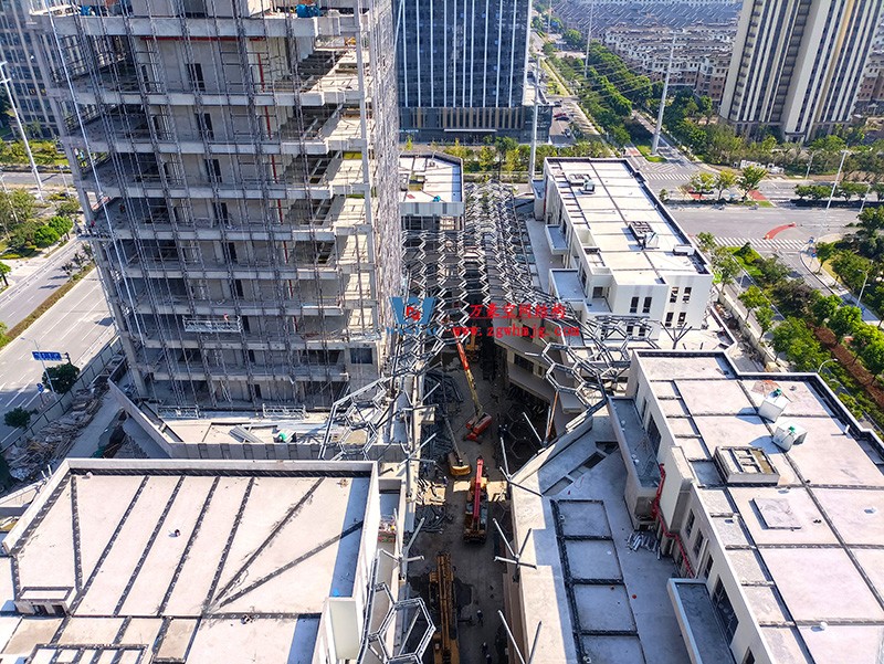 嘉兴长安里ETFE气枕钢膜结构顶棚工程现场学习观摩会 嘉兴长安里ETFE气枕钢膜结构顶棚工程现场学习观摩会