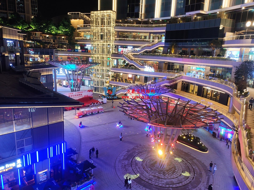 闪烁在建筑广场之中的绚丽花朵—ETFE膜结构景观小品 闪烁在建筑广场之中的绚丽花朵—ETFE膜结构景观小品