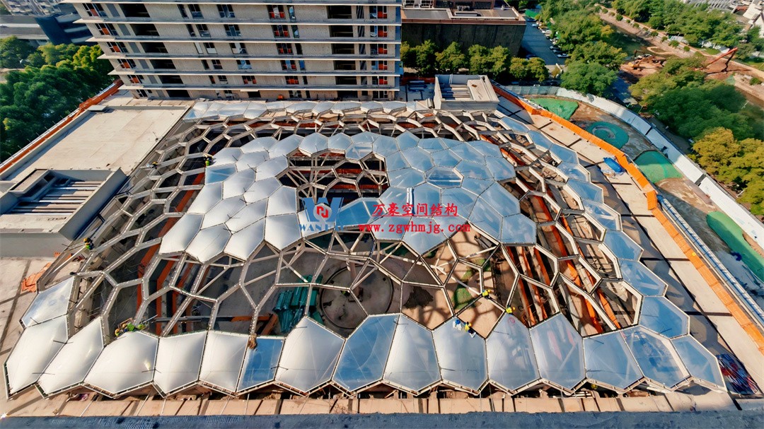 浙江萬豪空间结构集团有限公司安吉云安里项目膜结构工程进展报告 浙江萬豪空间结构集团有限公司安吉云安里项目膜结构工程进展报告