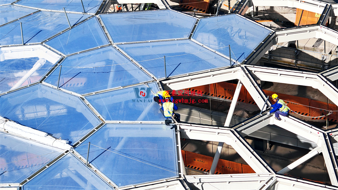浙江萬豪空间结构集团有限公司安吉云安里项目膜结构工程进展报告 浙江萬豪空间结构集团有限公司安吉云安里项目膜结构工程进展报告