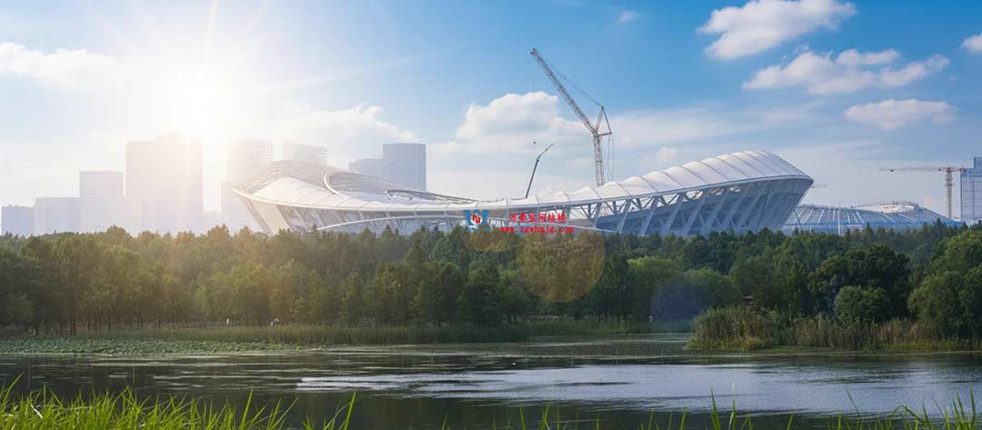 太湖之畔,华灯初上|无锡奥体中心施工加速 太湖之畔,华灯初上|无锡奥体中心施工加速