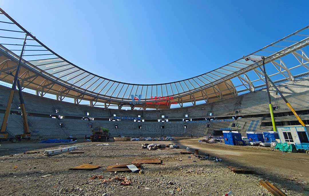 太湖之畔,华灯初上|无锡奥体中心施工加速 太湖之畔,华灯初上|无锡奥体中心施工加速