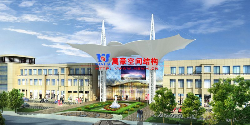 出入口膜结构设计效果图