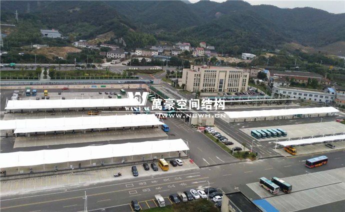 奉化公交西站膜结构雨棚